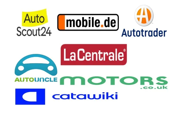 Europas Top-Logos für Kleinanzeigenplattformen für die Automobilindustrie