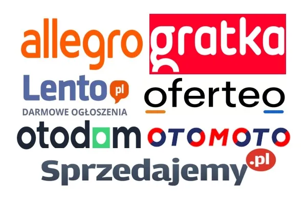 Logos führender Kleinanzeigenseiten in Polen